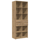 vidaXL Polcos tárolószekrény Kézműves Tölgy 70 x 42,5 x 225 cm