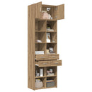 vidaXL Polcos tárolószekrény Kézműves Tölgy 70 x 42,5 x 225 cm
