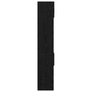 vidaXL Polcos tárolószekrény Fekete Tölgy 70 x 42,5 x 225 cm