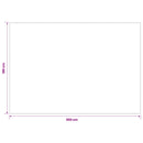 vidaXL Szőnyeg Krémszínű 190 x 300 cm 100% poliészter 3 mm