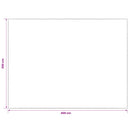 vidaXL Szőnyeg Krém 300 x 400 cm 100% poliészter 3 mm Mosható