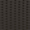 vidaXL Kanapé Szett 8 db Fekete Poli rattan és acél