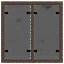 vidaXL Kanapé Szett 8 db Barna és Krémfehér Poli rattan és acél