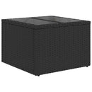 vidaXL Kanapé Szett 8 db Fekete és krémfehér Poli rattan és acél