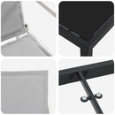 vidaXL Kert étkező szett 5 pcs Fehér és Világosszürke 80 x 80 x 73 cm