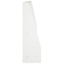 vidaXL Támfal 4 db 100 x 12 x 30 cm Acél Fehér