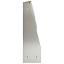 vidaXL Támfal 4 db 100 x 12 x 30 cm Rozsdamentes Acél Ezüst