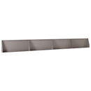 vidaXL Támfal 4 db 100 x 12 x 30 cm Időjárásálló Acél Rozsdás