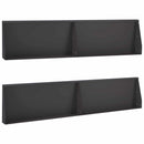 vidaXL Támfal 4 db 100 x 12 x 40 cm Acél Fekete
