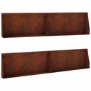 vidaXL Támfal 4 db 100 x 12 x 40 cm Időjárásálló Acél Rozsdás