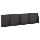 vidaXL Támfal 4 db 40 x 12 x 30 cm Acél Fekete