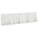 vidaXL Támfal 4 db 40 x 12 x 30 cm Acél Fehér