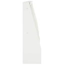 vidaXL Támfal 4 db 40 x 12 x 30 cm Acél Fehér