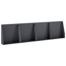 vidaXL Támfal 4 db 40 x 12 x 30 cm Acél Antracitszürke