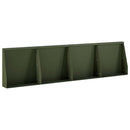 vidaXL Támfal 4 db 40 x 12 x 30 cm Acél Olajzöld