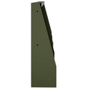 vidaXL Támfal 4 db 40 x 12 x 30 cm Acél Olajzöld
