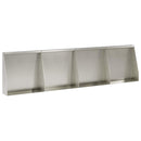 vidaXL Támfal 4 db 40 x 12 x 30 cm Rozsdamentes Acél Ezüst