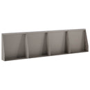 vidaXL Támfal 4 db 40 x 12 x 30 cm Időjárásálló Acél Rozsdás