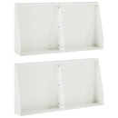 vidaXL Támfal 4 db 40 x 12 x 40 cm Acél Fehér