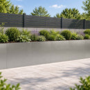 vidaXL Támfal 4 db 40 x 12 x 30 cm Rozsdamentes Acél Ezüst