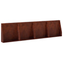 vidaXL Támfal 4 db 40 x 12 x 40 cm Időjárásálló Acél Rozsdás