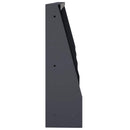 vidaXL Támfal 4 db 40 x 12 x 50 cm Acél Antracitszürke