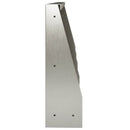 vidaXL Támfal 4 db 40 x 12 x 50 cm Rozsdamentes Acél Ezüst