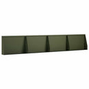 vidaXL Támfal 4 db 60 x 12 x 30 cm Acél Olajzöld