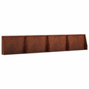 vidaXL Támfal 4 db 60 x 12 x 30 cm Időjárásálló Acél Rozsdás