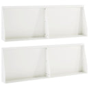 vidaXL Támfal 4 db 60 x 12 x 40 cm Acél Fehér