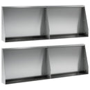vidaXL Támfal 4 db 60 x 12 x 40 cm Horganyzott Acél Ezüst