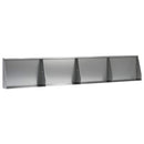 vidaXL Támfal 4 db 60 x 12 x 40 cm Horganyzott Acél Ezüst