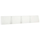 vidaXL Támfal 4 db 60 x 12 x 50 cm Acél Fehér