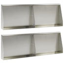 vidaXL Támfal 4 db 60 x 12 x 50 cm Rozsdamentes Acél Ezüst