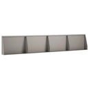 vidaXL Támfal 4 db 60 x 12 x 50 cm Időjárásálló Acél Rozsdás