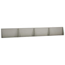 vidaXL Támfal 4 db 80 x 12 x 30 cm Időjárásálló Acél Rozsdás
