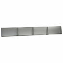 vidaXL Támfal 4 db 80 x 12 x 40 cm Horganyzott Acél Ezüst