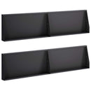 vidaXL Támfal 4 db 80 x 12 x 50 cm Acél Fekete