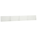 vidaXL Támfal 4 db 80 x 12 x 50 cm Acél Fehér
