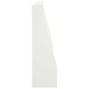 vidaXL Támfal 4 db 80 x 12 x 50 cm Acél Fehér