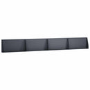 vidaXL Támfal 4 db 80 x 12 x 50 cm Acél Antracitszürke