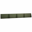 vidaXL Támfal 4 db 80 x 12 x 50 cm Acél Olajzöld