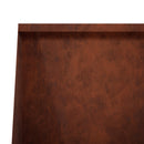 vidaXL Támfal 4 db 80 x 12 x 50 cm Időjárásálló Acél Rozsdás