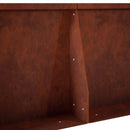 vidaXL Támfal 6 db 100 x 12 x 40 cm Időjárásálló Acél Rozsdás