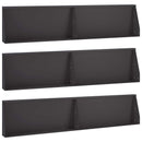vidaXL Támfal 6 db 100 x 12 x 50 cm Acél Fekete