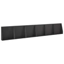 vidaXL Támfal 6 db 40 x 12 x 30 cm Acél Fekete