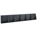 vidaXL Támfal 6 db 40 x 12 x 30 cm Acél Antracitszürke