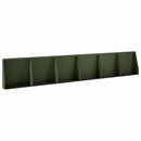 vidaXL Támfal 6 db 40 x 12 x 30 cm Acél Olajzöld