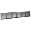 vidaXL Támfal 6 db 40 x 12 x 30 cm Horganyzott Acél Ezüst