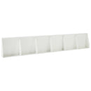vidaXL Támfal 6 db 40 x 12 x 40 cm Acél Fehér